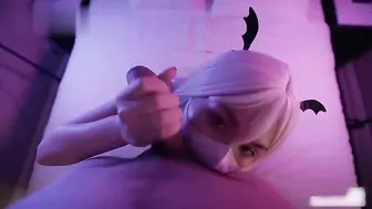 极品美少女淫魅小魔女采精，超爽狂轰白虎蜜壶，无套内射中出精浆洗礼