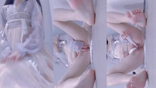 汉服丝带塞p里拉出来感觉真好